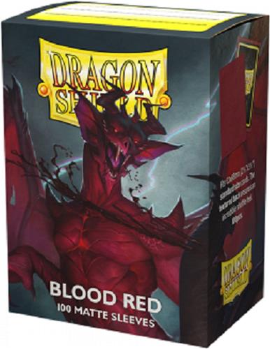 Dragonshield 100 Box Sleeves Matte Blood Red