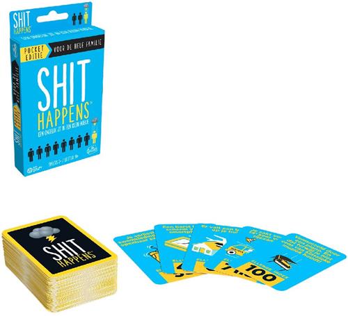 Shit Happens Familie Editie 100 kaarten - pocket editie