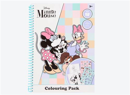 Kleurboek Disney MINNIE MOUSE met stickers en stencils 48 paginas vol met MINNIE MOUSE