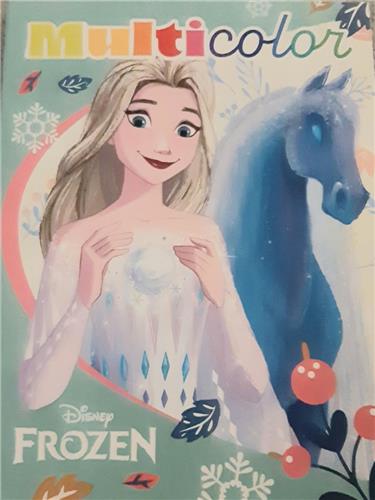 Multicolor Disney Frozen kleurboek - 32 pagina's - Elsa Nokk frozen 2 - mint groen