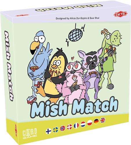 Tactic Mish Match  Kaartspel  Snel Reactiespel en Matching Game  Gezellig Familiespel  2-6 spelers  Hoogwaardige Scandinavische Kwaliteit