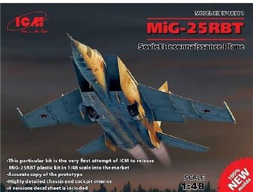 ICM 48901 MiG-25 RBT Foxbat  1:48 Verkenningsvliegtuig Modelbouwkit  Sovjet Straaljager