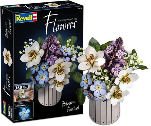 Revell Modelbouwpakket - 00630 Flowers - Bloemenfestival - Houten Bloemen met Vaas Houten - Revell - Modelbouw