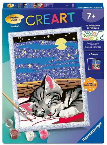 Ravensburger  CreArt Kids 18x24cm  Schilderen op nummer  Sneeuwhuski  Schilderen op nummer set  Leeftijd 7+  12023226