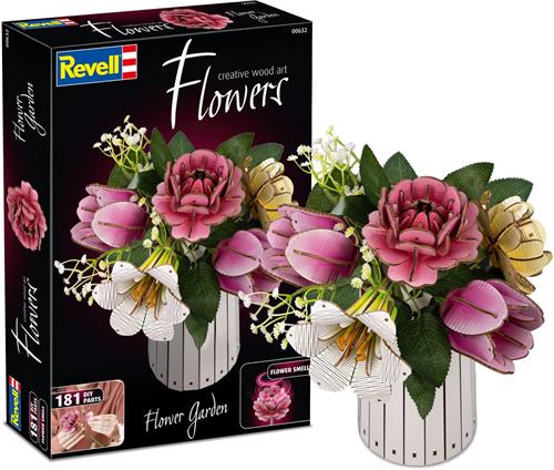 Revell Modelbouwpakket - 00632 Flowers - Bloementuin - Houten Bloemen met Vaas Houten - Revell - Modelbouw