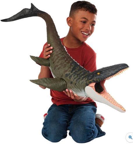 Mattel - Jurassic World Rebirth - Supergrote Mosasaurus - Lengte 91 cm - Dinosaurus Speelgoed - Dino - Jurassic Park - Dominion - Dinosaurussen - Evolution 3 - Vanaf 4 jaar