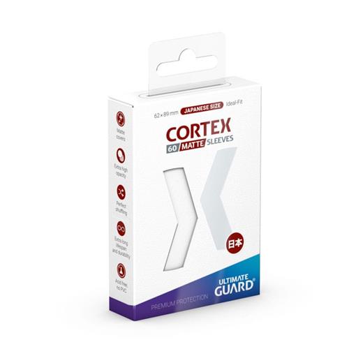 Ultimate Guard Ultimate Guard Cortex Sleeves Matte Japanese Size (60) - White Card Sleeves (Japanese Size)