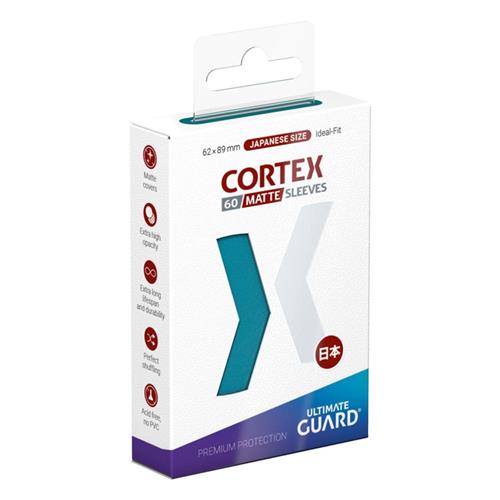 Ultimate Guard Ultimate Guard Cortex Sleeves Matte Japanese Size (60) - Petrol Card Sleeves (Japanese Size)