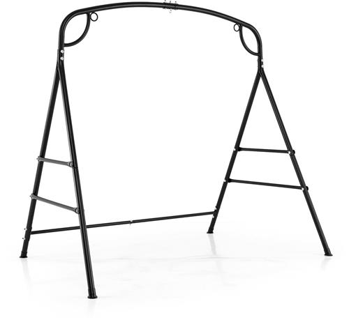 COSTWAY Schommelframe met 2 ophangmogelijkheden, frame voor nestschommel, hangstoel, hangbank, schommelframe van metaal, belastbaar tot 300 kg, voor binnen of buiten
