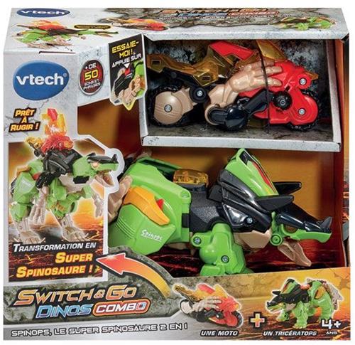 VTECH - SWITCH & GO DINOS COMBO - SPINOPS, DE 2-IN-1 SUPER SPINOSAURUS - Multicolor