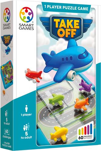 SmartGames - Take Off - 60 opdrachten - vliegtuigen, luchthaven