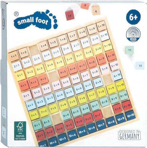 Small Foot - Houten Rekenbord Optellen Kleur, 100dlg.