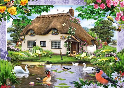 Schmidt - Legpuzzel - Romantisch landhuis - 500 stukjes - Kinderen - vanaf 10 jaar