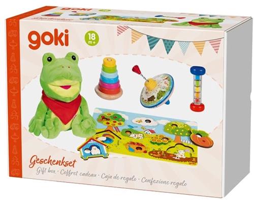 Goki cadeau set speelgoed - kleurrijk baby cadeau voor 18 maanden+.