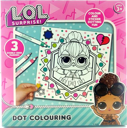 Lol Suprise Stippen Kleuren - Inclusief 3 Dubbelkantig Kleurmarkers