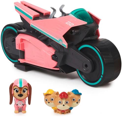 Paw Patrol Speelgoed - Reddingsmotor met Liberty en 3 Junior Patrollers - Vanaf 3 jaar - Motor - Motorfiets - Figuren - Poppetjes