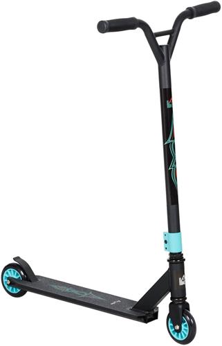 Merax Stuntstep Freestyle  Step met 100 mm Wielen  ABEC 9  14+ Jaar - Zwart met Turquoise