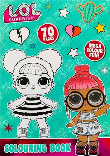 L.O.L. Surprise! kleurboek - LOL SURPRISE - A4 kleurboek - L.O.L. Surprise OMG - 70 pagina's - Knutselen meisjes - lol - Kleurboek - Meisje met rood haar