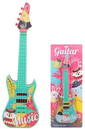 UltiluxeÂ® Speelgoed gitaar - Kindergitaar - Muziek speelgoed - 49 cm - Speelgoed instrument - Gitaar - Multicolor