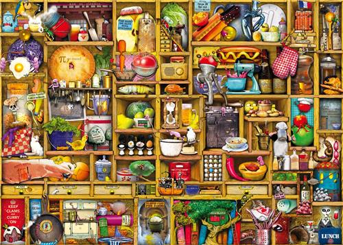 Ravensburger puzzel Colin Thompson Kurioses KÃ¼chenregal 1000 stukjes.