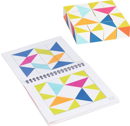 GOKI Spel - Mozaiek - 16 Kubussen 3X3X3Cm - Educatief - 3 Jaar