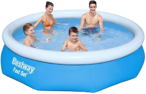 Bestway Fast Set Opblaasbaar zwembad - 305x76 cm - Rond - Zwembad - Opblaasbaar Zwembad - Familiezwembad - Zwembad Buiten - Zwembad 3800 L