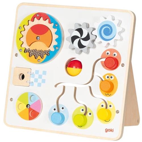 Goki activiteitenbord houten motoriek speelgoed voor kinderen.