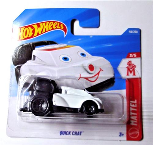 HOT WHEELS QUICK CHAT WHITE 49/250 HW MATTEL 3/5 1:64 SHORT CARD 2026