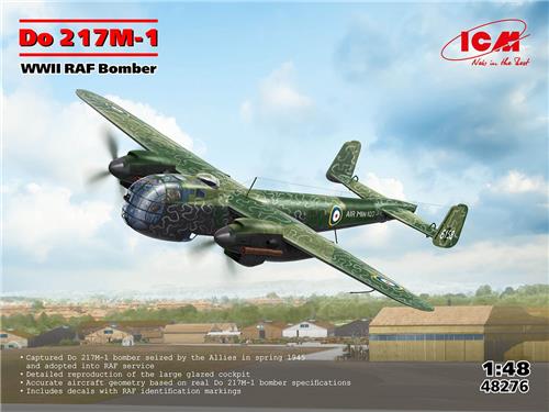 ICM Modelbouwpakket Vliegtuigen - 48276 Dornier Do 217M-1 - WWII RAF Bommenwerper - Propellervliegtuig Plastic - 1:48 - Modelbouw