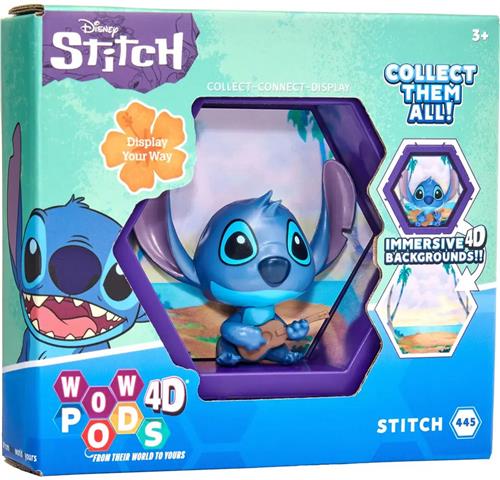 Disney verzamelbare figuur Stitch met 4D visueel effect - PODS 4D.