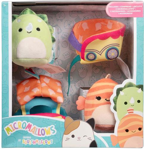 Squishmallows Micromallows Ticket to Ride Pluche Knuffel (4 delig) 6 cm
