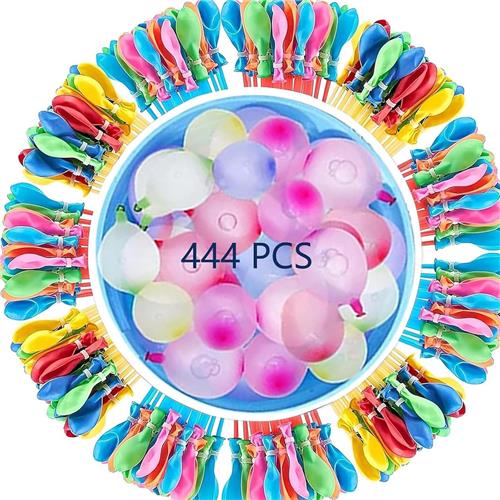 Waterballonnen - van 2-12 Jaar - Waterbommen voor Buitenplezier - Zelfsluitend - Waterspeelgoed - Zwembad Speelgoed - Buitenspeelgoed - Rubber - 444 Stuks - Veelkleurig - van Imperatoris