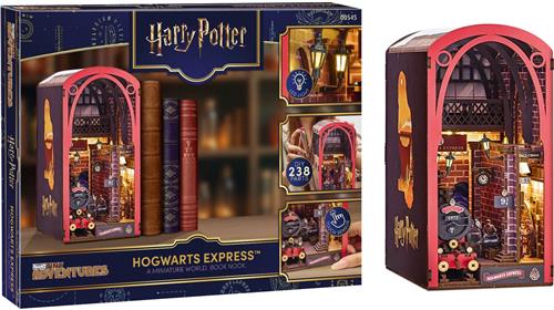 Revell Modelbouwpakket - 00545 Tiny Adventures - Harry Potter - Hogwarts Express - Boekhoekje met LED Verlichting - 18x11x23cm Houten - Revell - Modelbouw