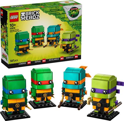 LEGO Brickheadz 40878 - Teenage Mutant Ninja Turtles Figuren