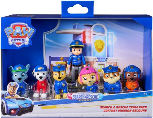 PAW Patrol - Search & Rescue - Speelfigurenset met 7 Verzamelfiguren - Speelgoedfiguren