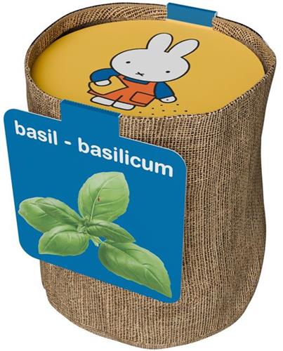 Nijntje Kruiden Jute zakje Basilicum..