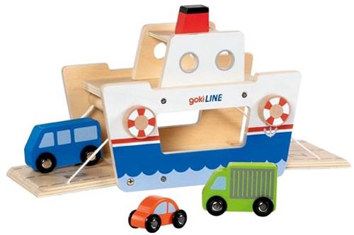 Goki autoferry houten speelgoed ferry voor kinderen - gokiLine.