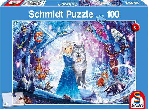 Schmidt - Legpuzzel - Prinses in het winterbos - 100 stukjes - Kinderen - vanaf 6 jaar