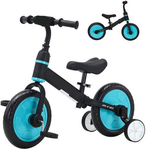 Peuter Oefenfiets - Kinderfiets - Loopfiets - Zijwieltjes - Unisex - 2-6 Jaar oud