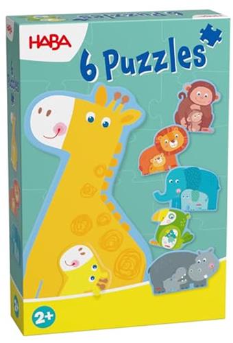 Haba | 6 Eerste Puzzels Dierlijke Familie