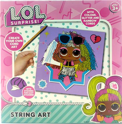 Lol Suprise String Art Hobby Pakket Met Glitters & Regenboogtouwtjes - 3+