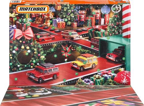 Mattel Matchbox Adventskalender 2023 - Inclusief 10 auto's en accessoires