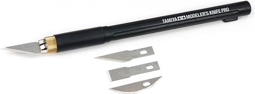 Tamiya Modelbouwdecoratie - 74098 Modelbouw Mes Pro met 7 Mesjes Gereedschap