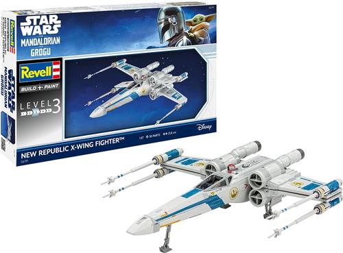 Revell Modelbouwpakket Ruimtevaart - 06791 The Mandalorian - New Republic X-Wing Fighter - Star Wars Plastic - 1:57 - Modelbouw