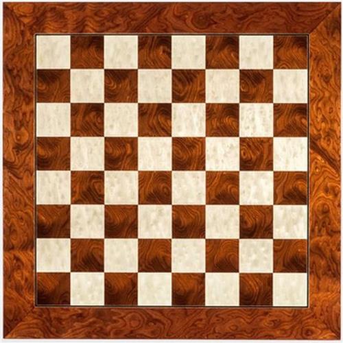 Schaakbord Rood DELUXE Hoogglans 50 cm - velden 50 mm (#5)