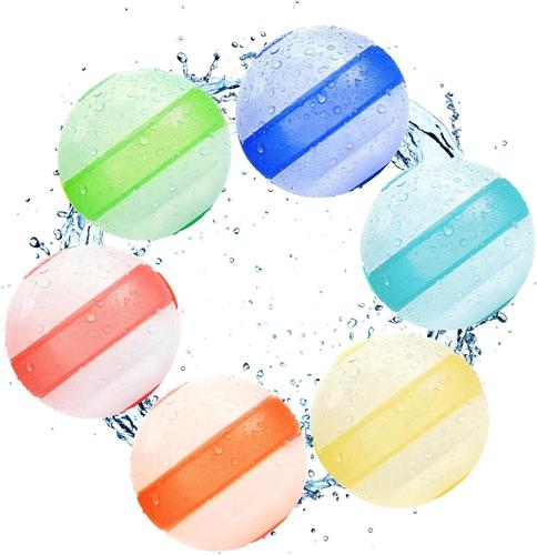 Waterballonnen met Snelvulsysteem - van 3-12 Jaar - Waterbommen voor Buitenplezier - Zelfsluitend - Wegwerp - Waterspeelgoed - Zwembad Speelgoed - Buitenspeelgoed - Siliconen - 6 Stuks - Veelkleurig - van Imperatoris