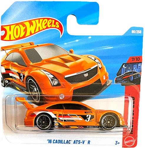 HOT WHEELS '16 CADILLAC ATS-V R ORANGE 90/250 HW NIGHT SPEED 7/10 SHORT CARD 2026