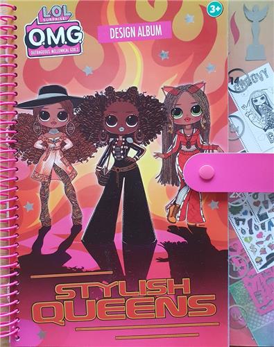 LOL-Design-Album-Stylish-Queens-Stickers-Sjablonen-Knutselen-Kleuren