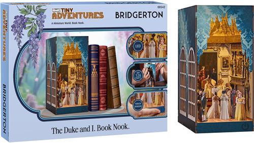 Revell Modelbouwpakket - 00542 Tiny Adventures - Bridgerton -The Duke and I- - Boekhoekje met LED Verlichting - 18x11x23cm Houten - Revell - Modelbouw