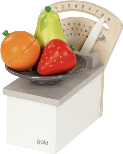 GOKI Speelgoedkeuken - Weegschaal - 12,6X15,2X17,2Cm - Hout - 3 Jaar